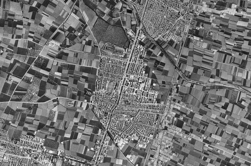 Ortofoto de 1956-1957 del núcleo de Catarroja