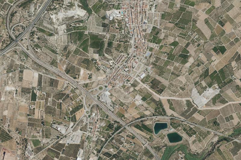 Ortofoto actual del núcleo de Cerdà
