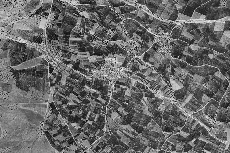 Ortofoto de 1956-1957 del núcleo de Quartell