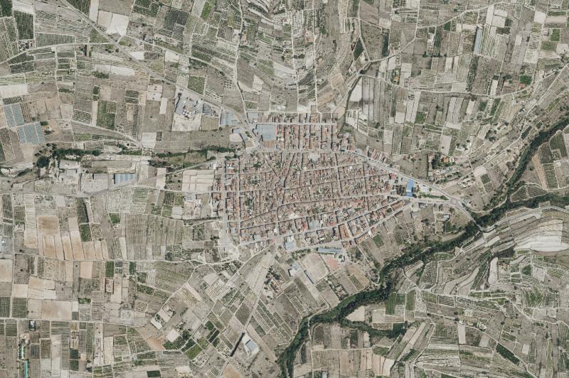 Ortofoto actual del núcleo de Quatretonda