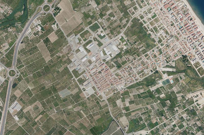 Ortofoto actual del núcleo de Daimús