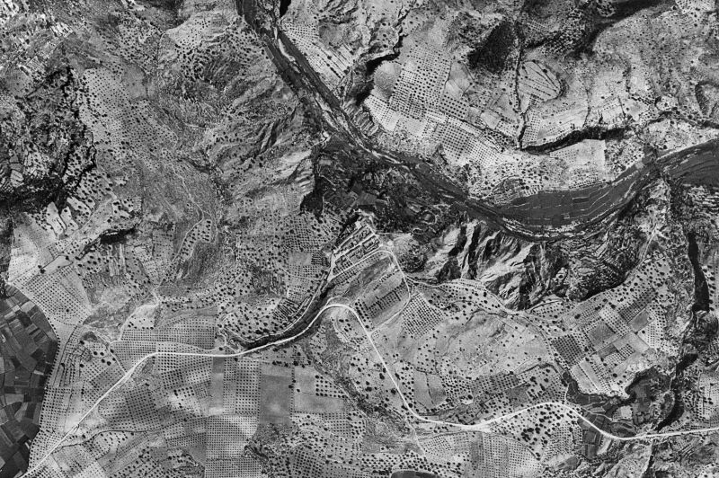 Ortofoto de 1956-1957 del núcleo de Estubeny