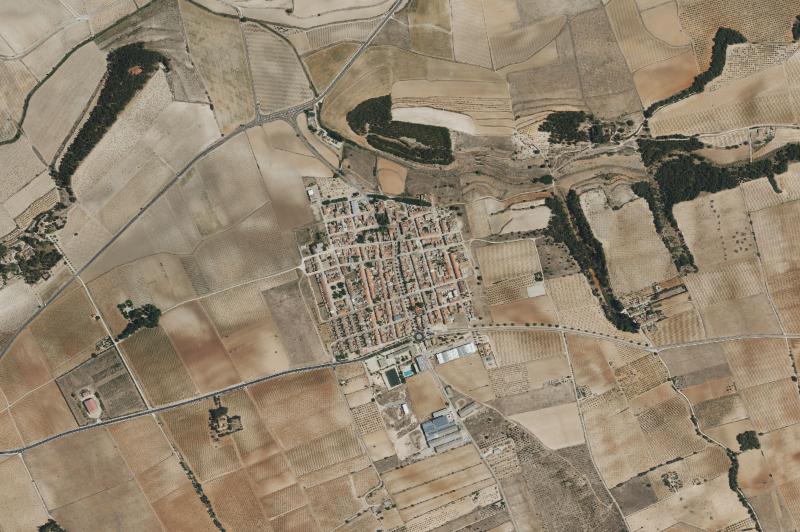 Ortofoto actual del núcleo de Fontanars dels Alforins