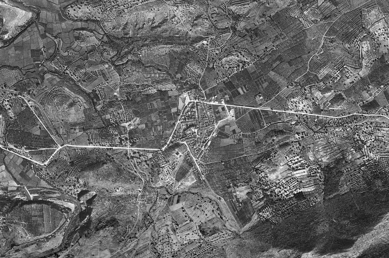 Ortofoto de 1956-1957 del núcleo de El Genovés