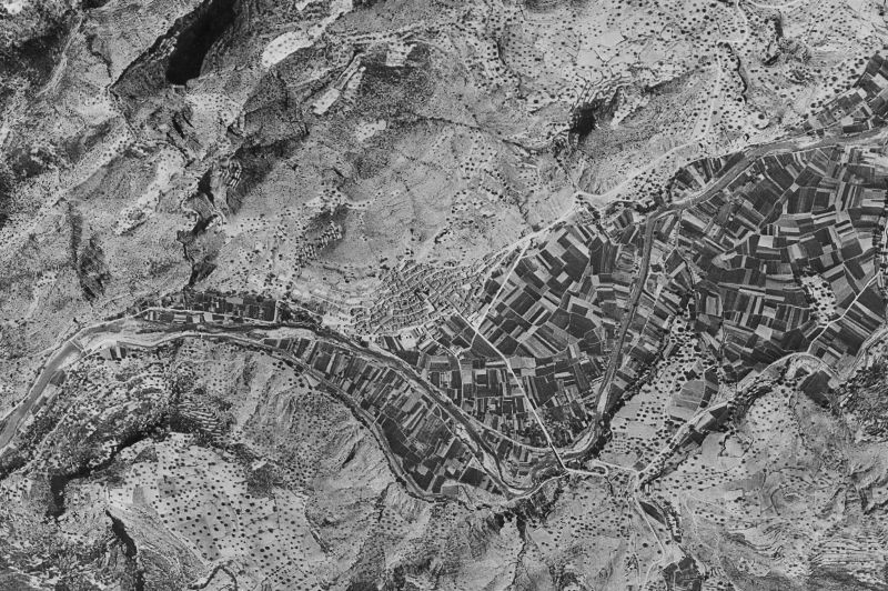 Ortofoto de 1956-1957 del núcleo de Gestalgar