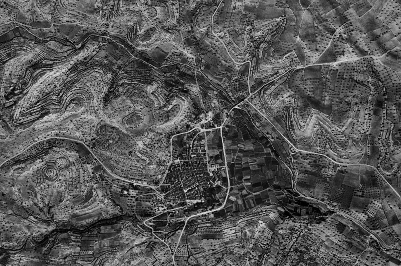 Ortofoto de 1956-1957 del núcleo de Godelleta