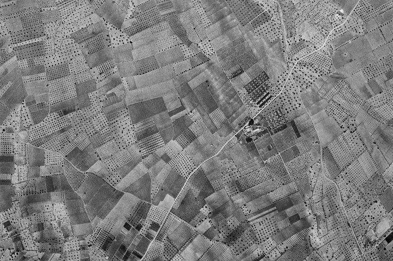 Ortofoto de 1956-1957 del núcleo de Marines
