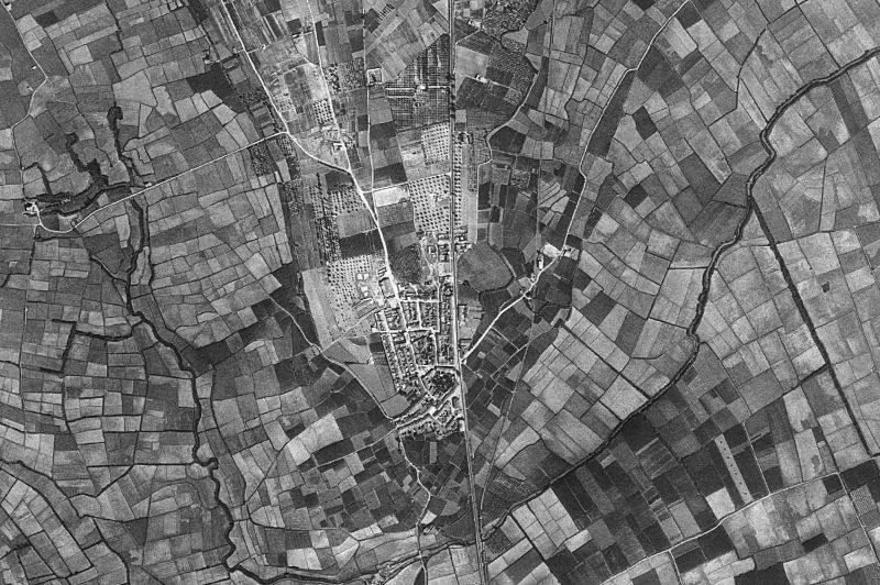 Ortofoto de 1956-1957 del núcleo de Massalavés