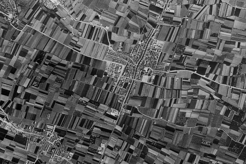 Ortofoto de 1956-1957 del núcleo de Massamagrell