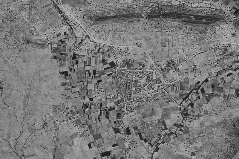 Ortofoto de 1956-1957 del núcleo de Montserrat