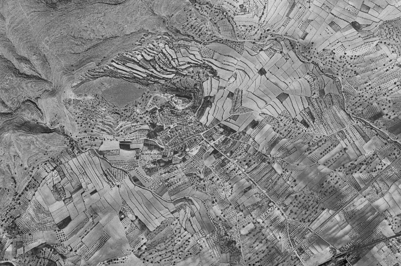 Ortofoto de 1956-1957 del núcleo de Montesa
