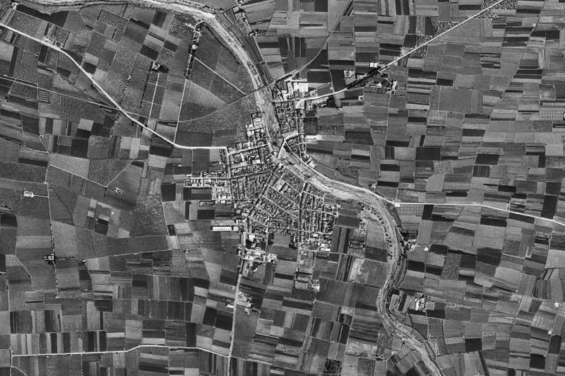 Ortofoto de 1956-1957 del núcleo de Paiporta