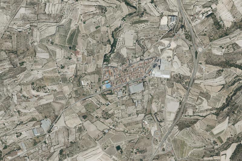 Ortofoto actual del núcleo de El Palomar
