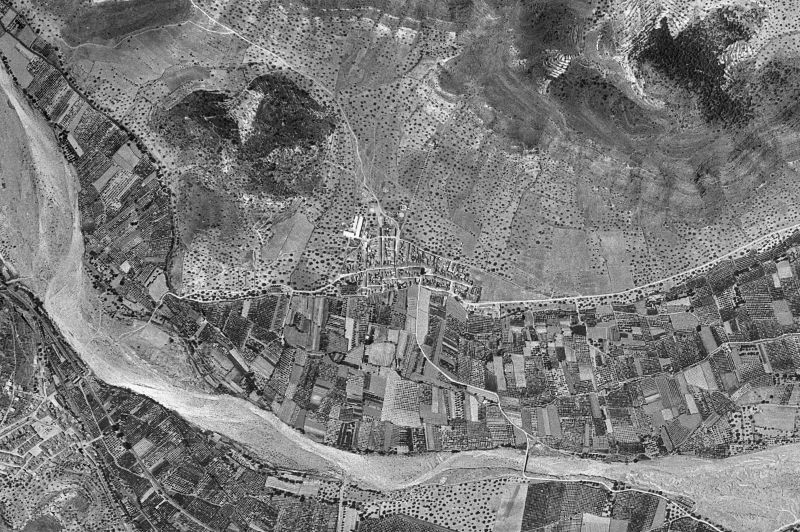Ortofoto de 1956-1957 del núcleo de Petrés