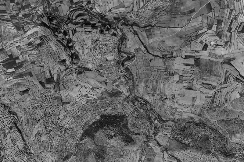 Ortofoto de 1956-1957 del núcleo de Ráfol de Salem