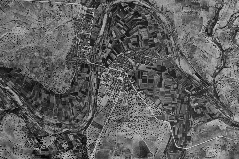 Ortofoto de 1956-1957 del núcleo de Real