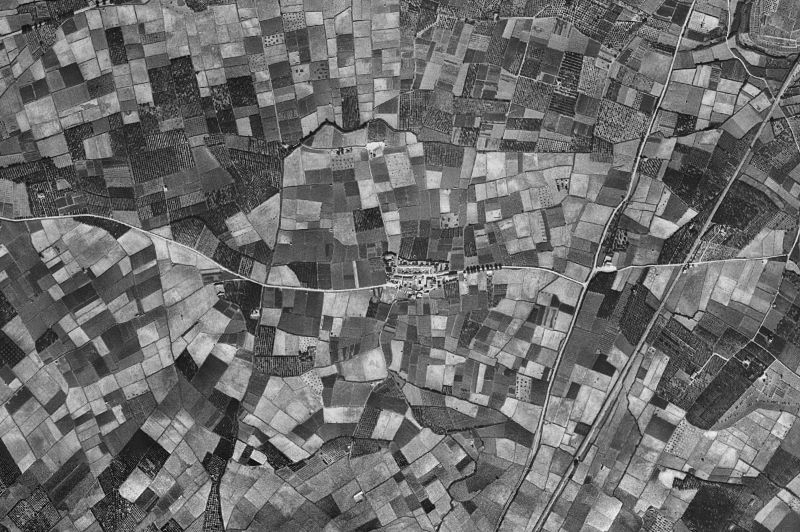 Ortofoto de 1956-1957 del núcleo de Sant Joanet