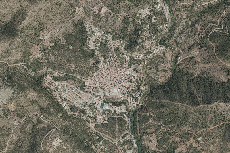 Ortofoto actual del núcleo de Serra