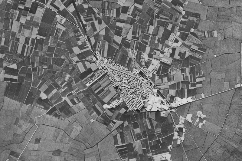 Ortofoto de 1956-1957 del núcleo de Sollana