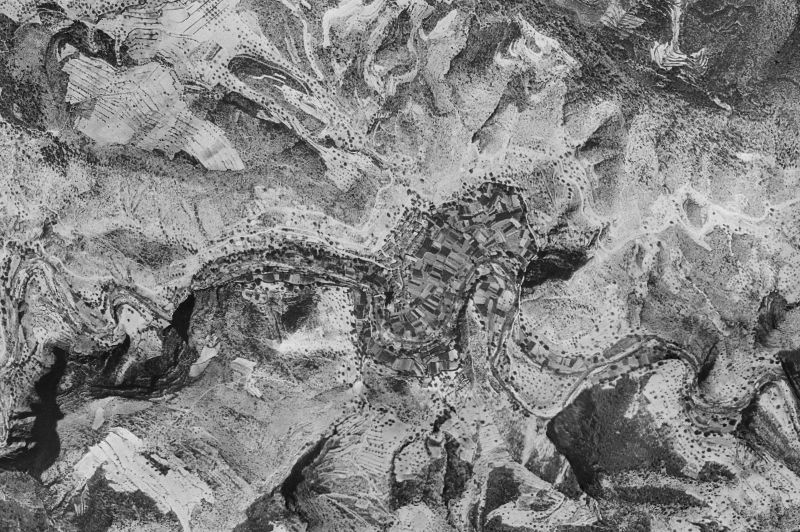 Ortofoto de 1956-1957 del núcleo de Sot de Chera