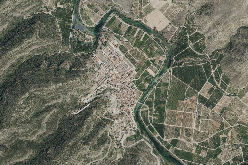 Ortofoto actual del núcleo de Sumacàrcer