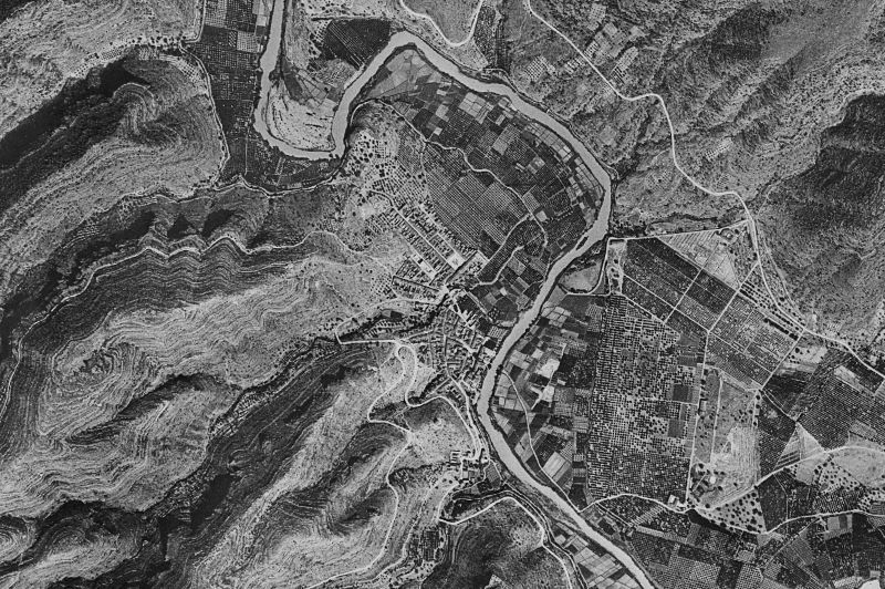 Ortofoto de 1956-1957 del núcleo de Sumacàrcer