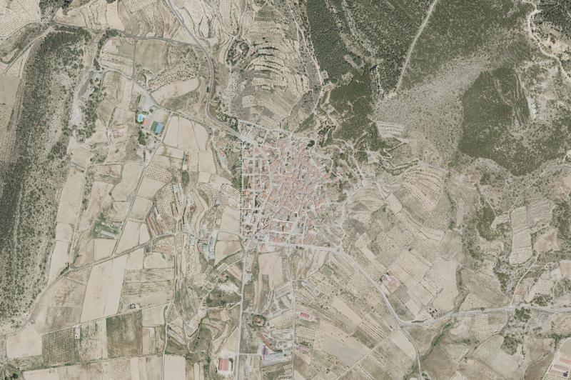 Ortofoto actual del núcleo de Titaguas