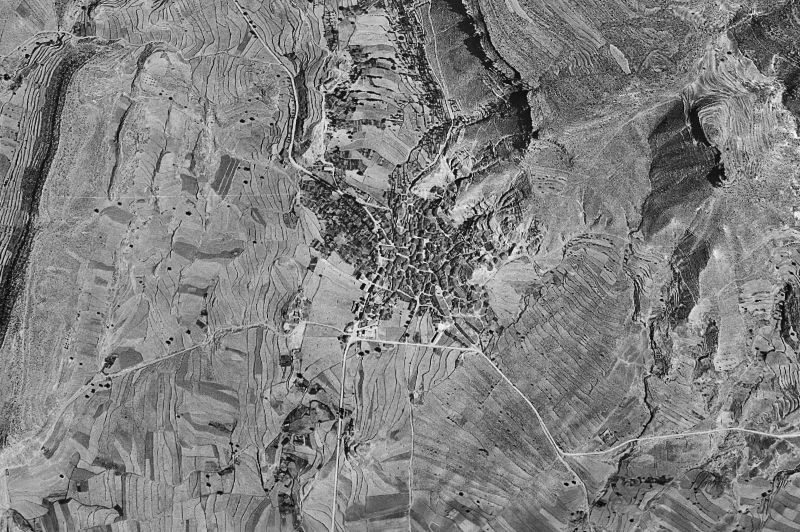 Ortofoto de 1956-1957 del núcleo de Titaguas