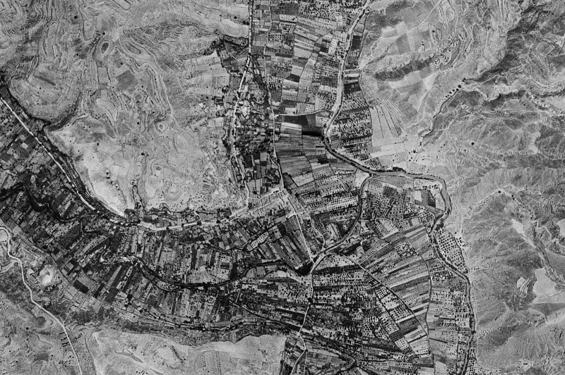 Ortofoto de 1956-1957 del núcleo de Torrebaja