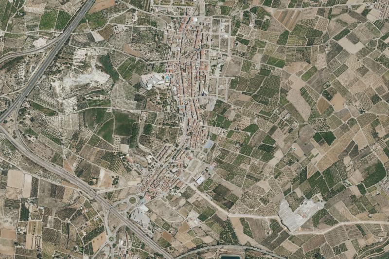 Ortofoto actual del núcleo de Torrella