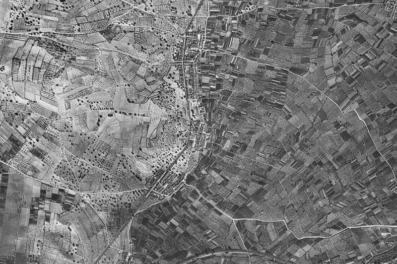 Ortofoto de 1956-1957 del núcleo de Torrella