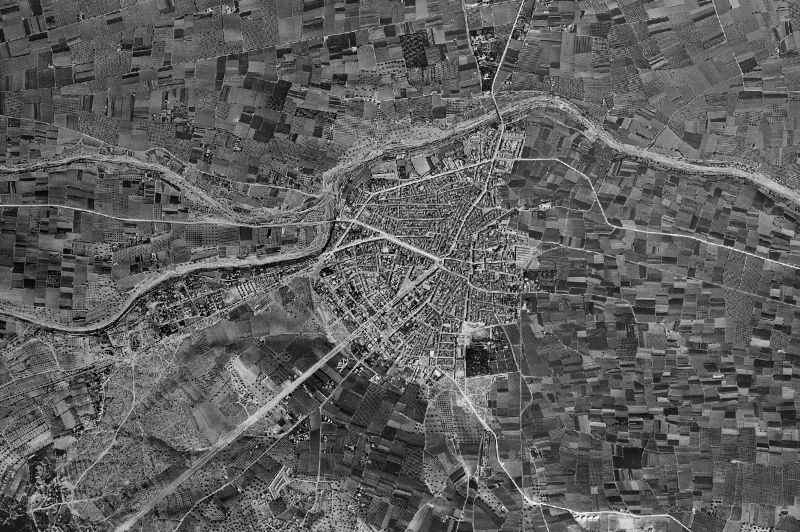 Ortofoto de 1956-1957 del núcleo de Torrent