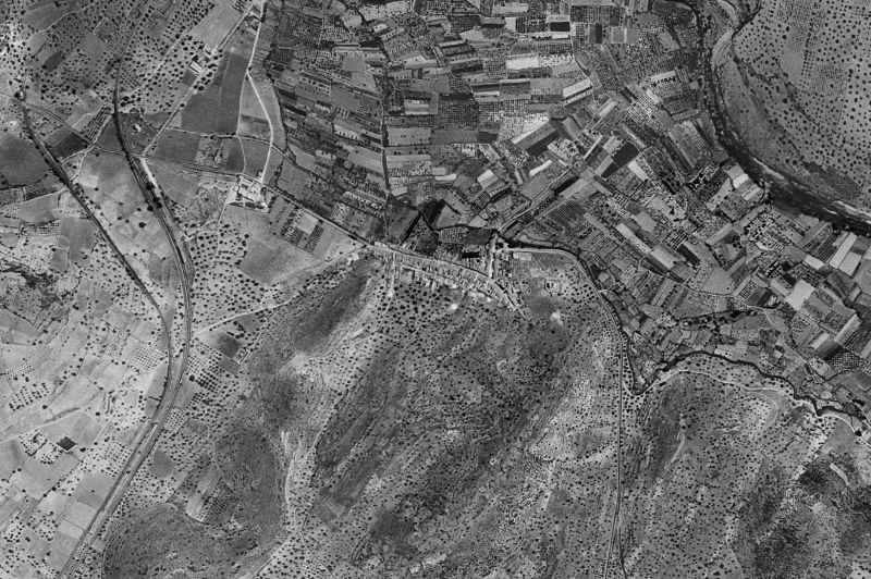 Ortofoto de 1956-1957 del núcleo de Torres Torres