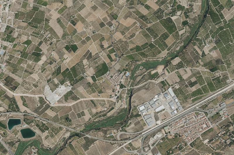 Ortofoto actual del núcleo de Vallés
