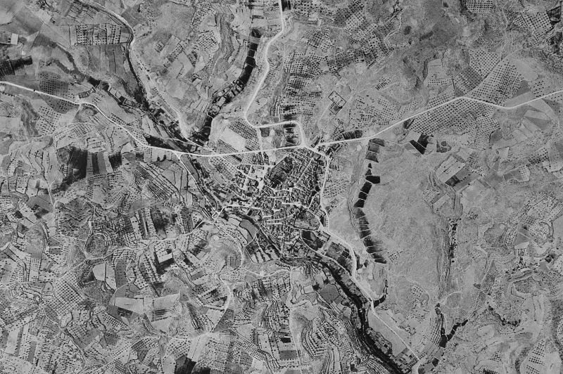 Ortofoto de 1956-1957 del núcleo de Venta del Moro