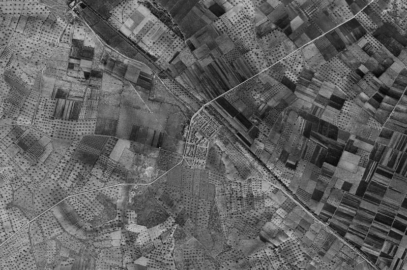 Ortofoto de 1956-1957 del núcleo de San Antonio de Benagéber