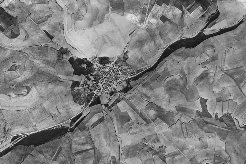 Ortofoto de 1956-1957 del núcleo de Adalia