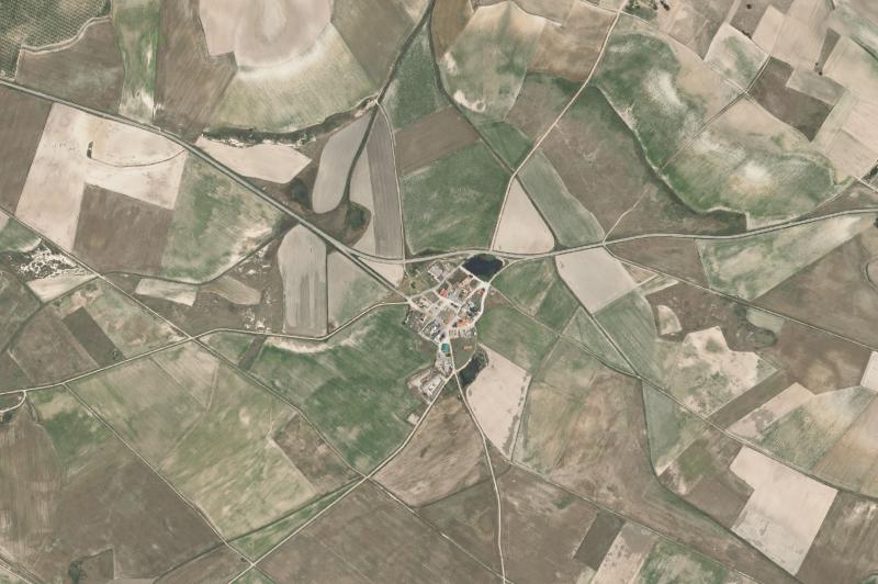 Ortofoto actual del núcleo de Aguasal