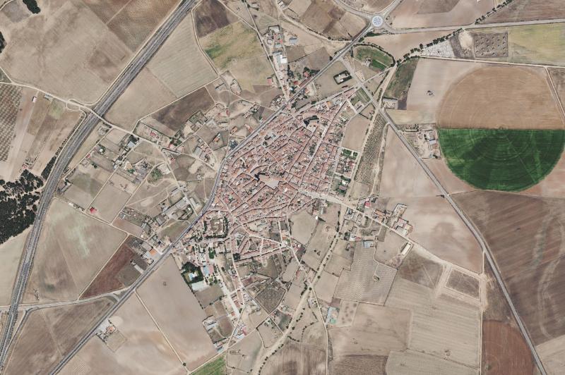 Ortofoto actual del núcleo de Alaejos