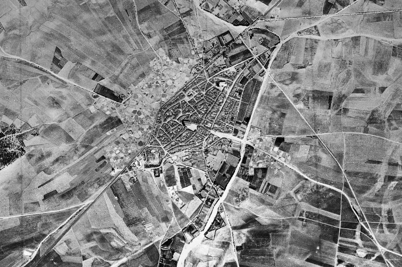 Ortofoto de 1956-1957 del núcleo de Alaejos