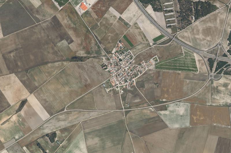 Ortofoto actual del núcleo de Aldea de San Miguel