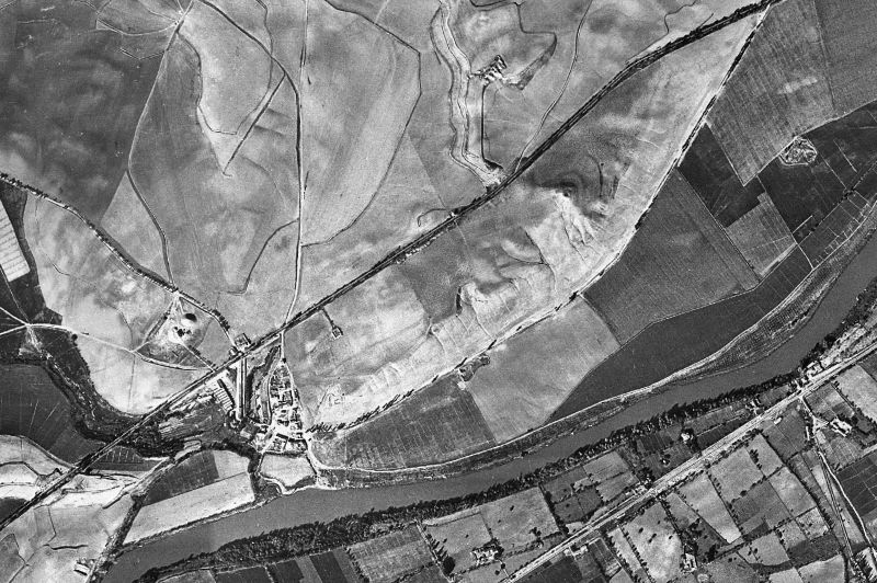 Ortofoto de 1956-1957 del núcleo de Arroyo de la Encomienda