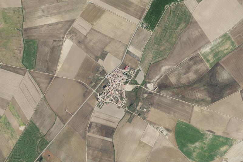 Ortofoto actual del núcleo de Benafarces