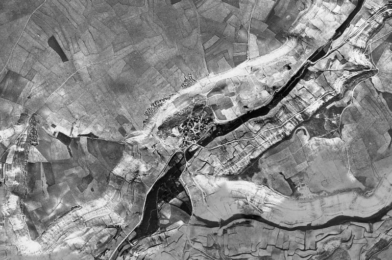 Ortofoto de 1956-1957 del núcleo de Berceruelo