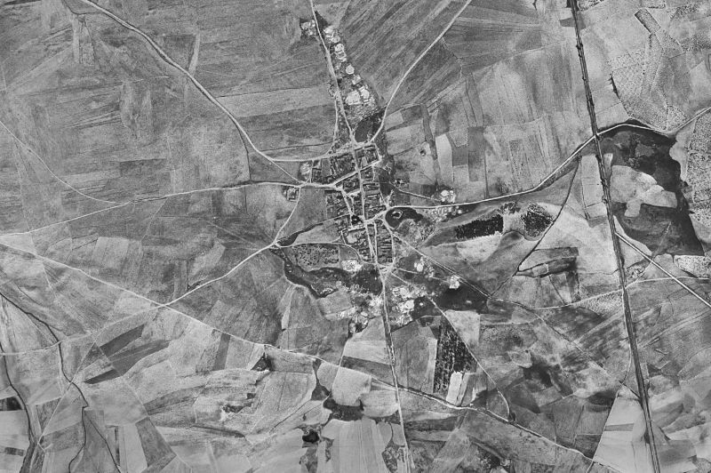 Ortofoto de 1956-1957 del núcleo de Bocigas