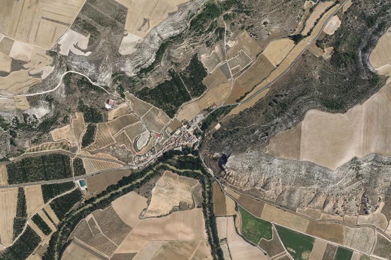 Ortofoto actual del núcleo de Bocos de Duero