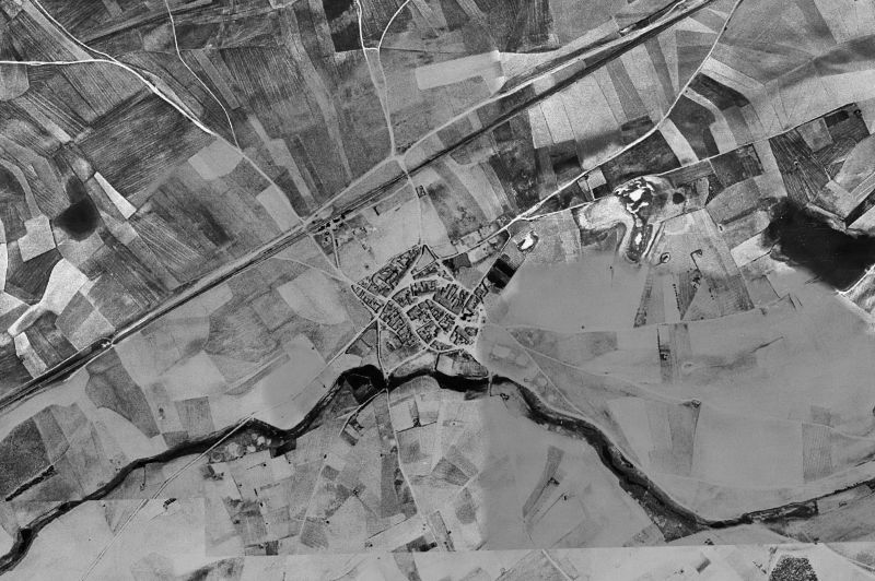 Ortofoto de 1956-1957 del núcleo de El Campillo