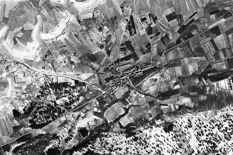Ortofoto de 1956-1957 del núcleo de Camporredondo