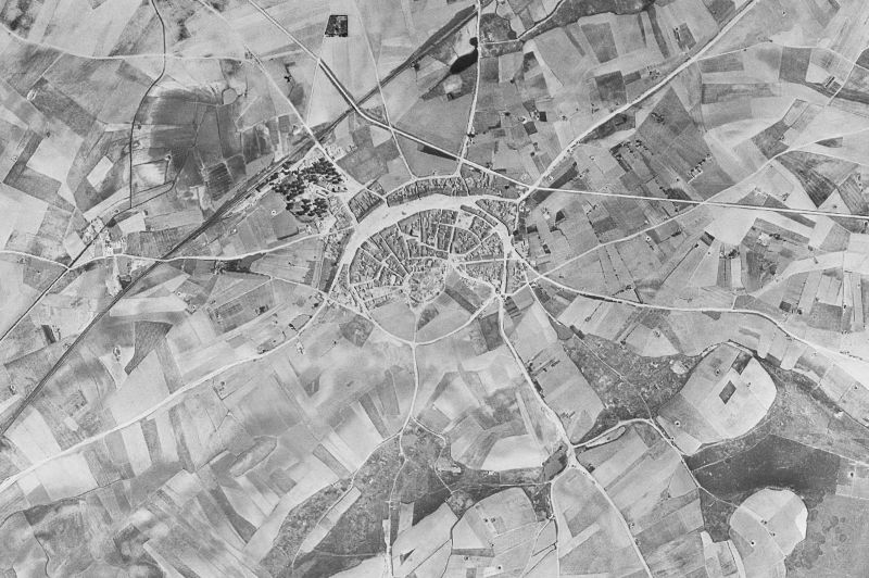 Ortofoto de 1956-1957 del núcleo de Carpio
