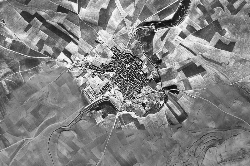 Ortofoto de 1956-1957 del núcleo de Casasola de Arión